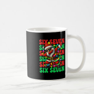 Six Seven 6 7 Meme Dabbing Weihnachtsmann Weihnach Kaffeetasse