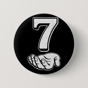 Six Seven 6 7 Meme Gen Alpha Slang 6 7 Hände Paar Button