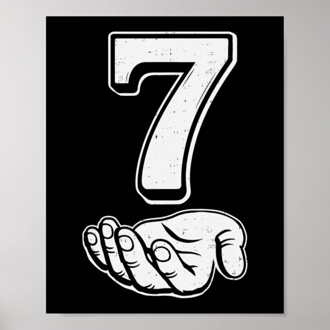 Six Seven 6 7 Meme Gen Alpha Slang 6 7 Hands Coupl Poster (Vorne)