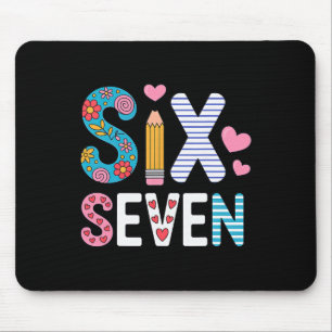 Six Seven 6 7 Meme Lehrer Mousepad