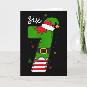 Six Seven 6 7 Meme Santa Weihnachten Xmas Zahl 67 Karte