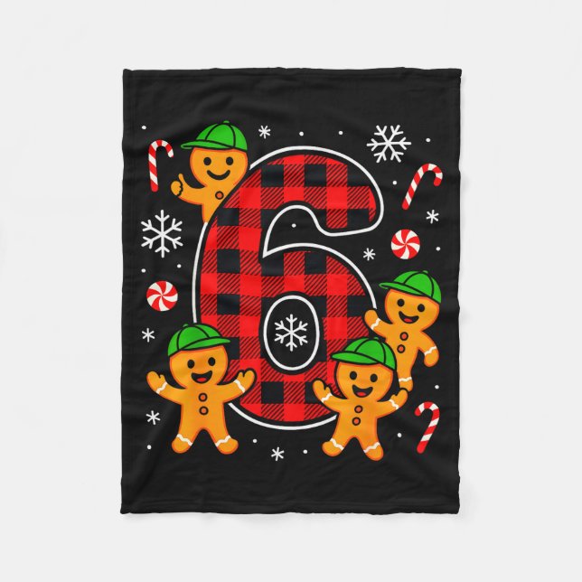 Six Seven 6 7 Meme Weihnachten passend Paar Junge  Fleecedecke (Vorderseite)