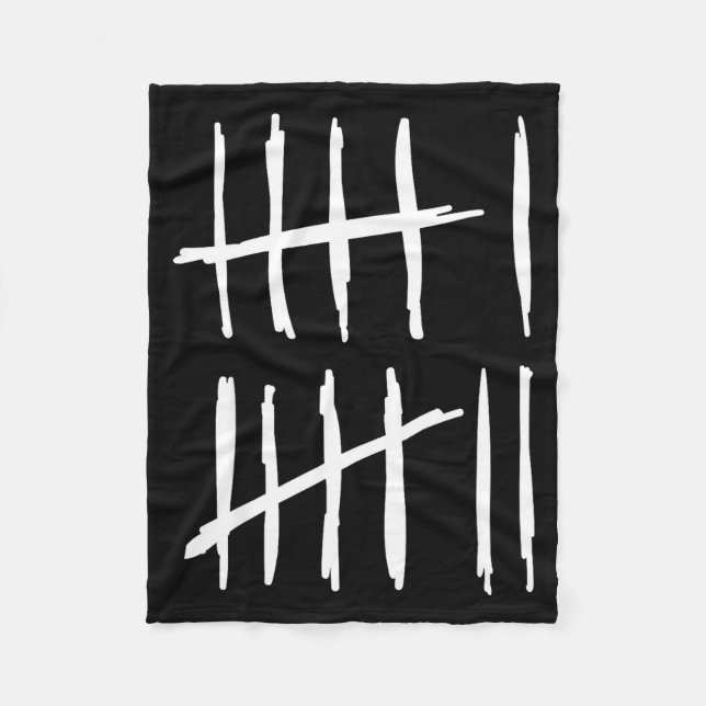 Six Seven 6 7 Tally Marks 67 Meme 6-7 Numbers Funn Fleecedecke (Vorderseite)