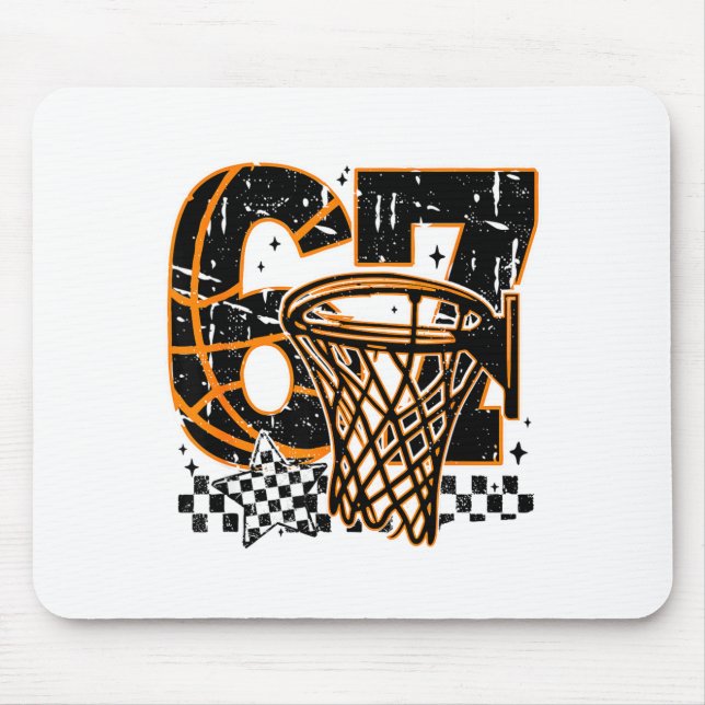 Six Seven Basketball, Funny 67 Basketball, Retro G Mousepad (Vorne)