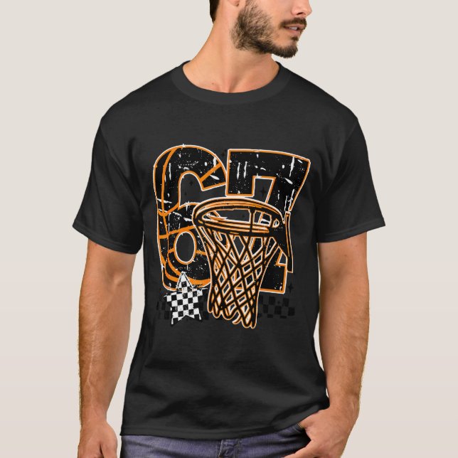 Six Seven Basketball, Funny 67 Basketball, Retro G T-Shirt (Vorderseite)