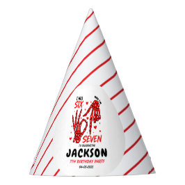 Six Seven Birthday Skeleton Hands Party Partyhütchen