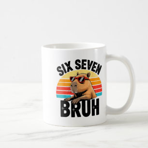 Six Seven Bruh 67 Meme Capybara Kaffeetasse