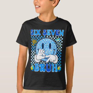 Six Seven Bruh 67 Meme Chanukka-Lichter Jewi-Shirt T-Shirt