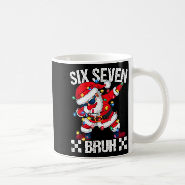 Six Seven Burh 67 Funny Xmas 6 7 Meme Men Women Ki Kaffeetasse (Rechts)