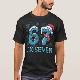 Six Seven Christmas Ice Numbers | Festive Frozen  T-Shirt