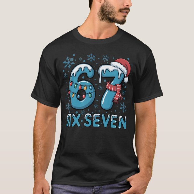 Six Seven Christmas Ice Numbers | Festive Frozen  T-Shirt (Vorderseite)