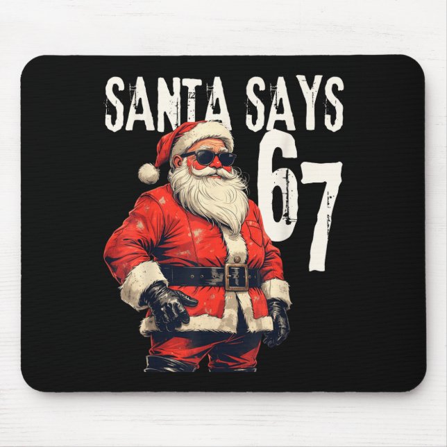Six Seven Christmas Meme 67 Funny  Mousepad (Vorne)