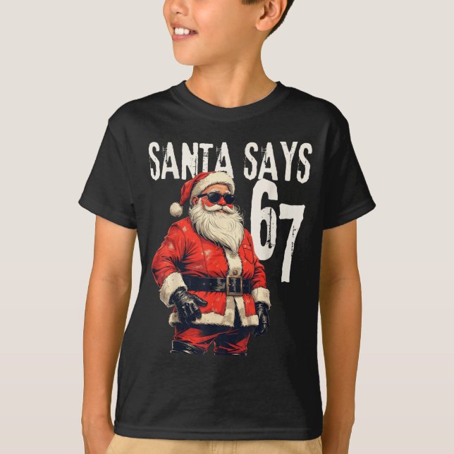 Six Seven Christmas Meme 67 Funny  T-Shirt (Vorderseite)
