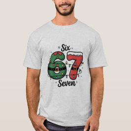 Six Seven Christmas Meme Funny Pop Culture T-Shirt