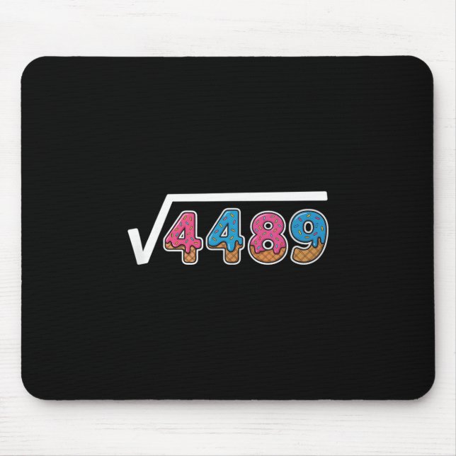 Six Seven Eis Drip Cool Meme 67 Lustiges Quadrat Mousepad (Vorne)
