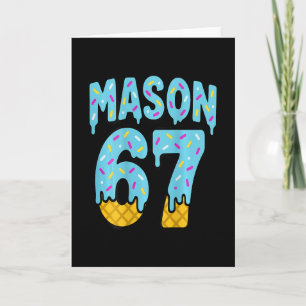 Six Seven Eis Drip Mason 67 Meme Halloween ( Karte