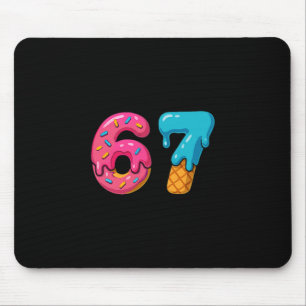 Six Seven Eis Drip Meme 67 Sport Lustig Trend Mousepad