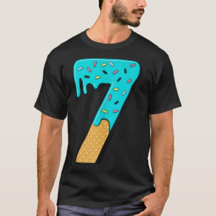 Six Seven Eiscreme 67 Lustig Mason Meme Einfaches T-Shirt