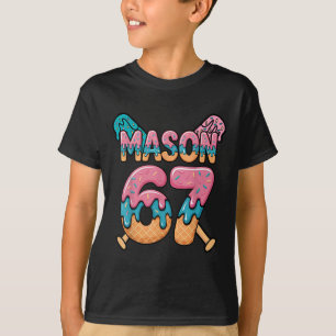 Six Seven Eiscreme-Drip-Sport 67 Lustig Mason Meme T-Shirt