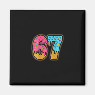 Six Seven Eiscreme-Drip-Sport 67 Lustiger Mason-Me Magnet
