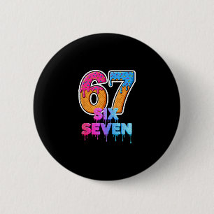 Six Seven Eiscreme-Tropf Gen-Alpha-Slang 6 7 Trend Button