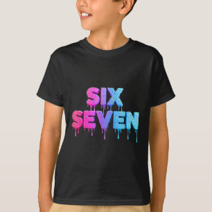 Six Seven Eiscreme-Tropf Gen Alpha-Slang 6 7 Trend T-Shirt
