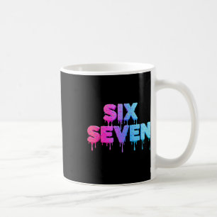Six Seven Eiscreme-Tropfen Gen Alpha-Slang 6 7 Tre Kaffeetasse