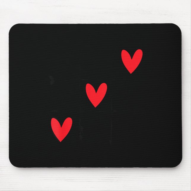 Six Seven Gamer 67 Valentines Day 6 7 Funny  Mousepad (Vorne)