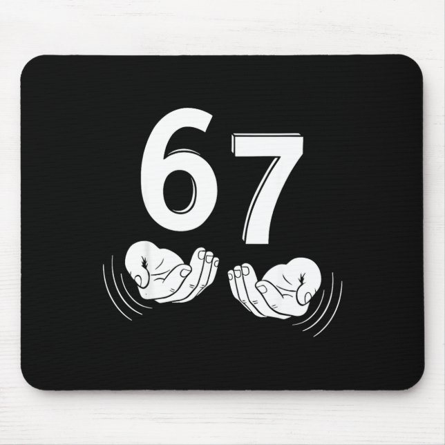 Six Seven Hands 6-7 Meme 67 Men Women  Mousepad (Vorne)