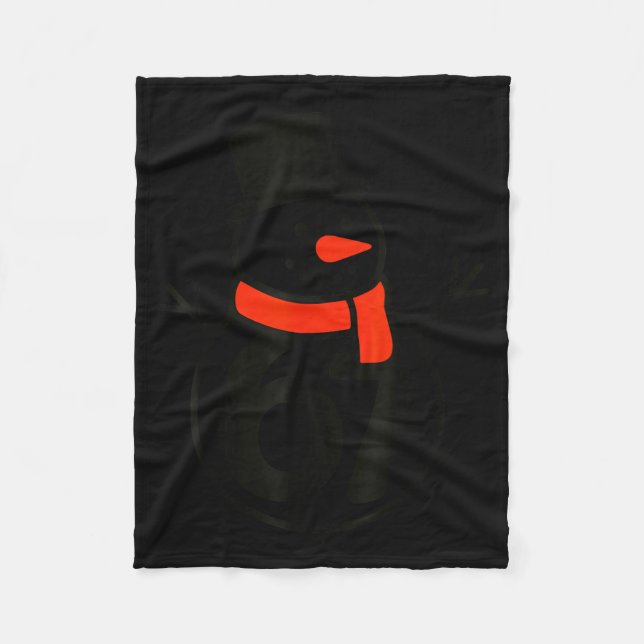 Six Seven Kids 67 Boys Girls 6 7 Christmas Snowman Fleecedecke (Vorderseite)