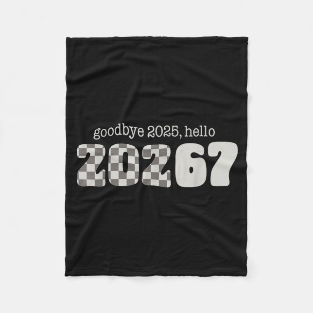 Six Seven Kids New Years Goodbye 2026 Hello 67 Num Fleecedecke (Vorderseite)