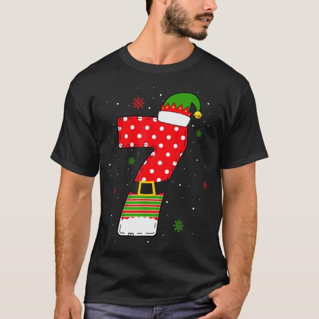 Six Seven Matching 67 Christmas Elf Hat Meme Gen A T-Shirt (Vorderseite)