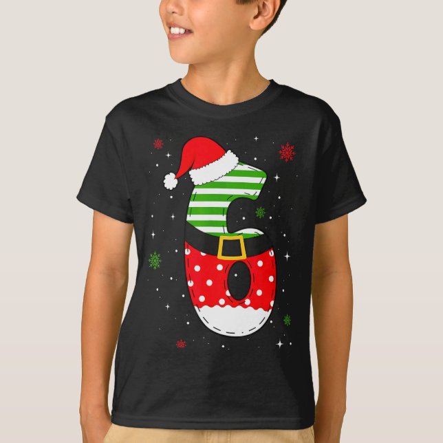 Six Seven Matching 67 Christmas Santa Hat Meme Gen T-Shirt (Vorderseite)
