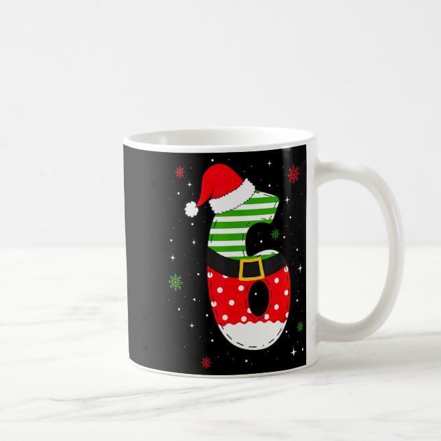 Six Seven Matching 67 Weihnachtsmannhut Meme Gen Kaffeetasse (Rechts)