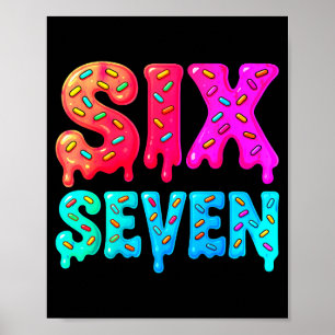 Six Seven Meme 67 Srts Trikot für Jungen Mädchen K Poster