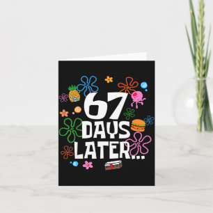 Six Seven Meme 67 Tage Schule Später Lustig Lehrer Karte