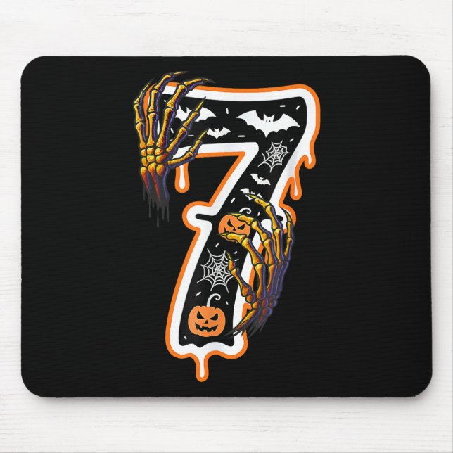 Six Seven Meme 6 7 67 Halloween Erntedankfest Paar Mousepad (Vorne)
