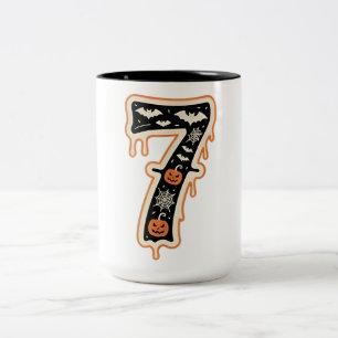 Six Seven Meme 6 7 Halloween Kostümcouch Zweifarbige Tasse