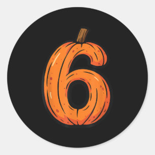 Six Seven Meme 6 7 Halloween Lustiger Kostüm passe Runder Aufkleber