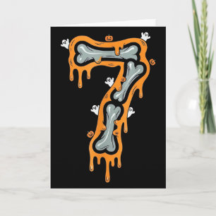 Six Seven Meme 6 7 Skelett Halloween-Kostüm Paar Karte