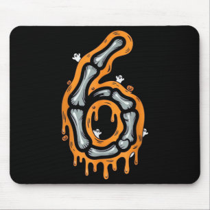 Six Seven Meme 6 7 Skelett Halloween-Kostüm Paar Mousepad