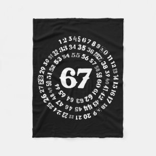 Six Seven Meme 6-7 Spiral Zahlen Druck Gen Z Gen  Fleecedecke