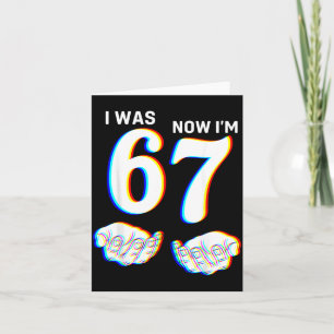 Six Seven Meme 7 Jahr altes Geburtstags-Shirt war Karte