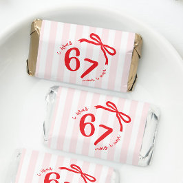 Six Seven Meme Girl Birthday Pink Red Bow