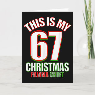 Six Seven Meme  Karte