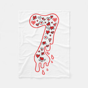 Six Seven Meme Nummer 7 Paare passend zum Valentin Fleecedecke