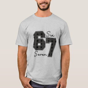 Six Seven Pop Kultur Vibe Grafik T-Shirt