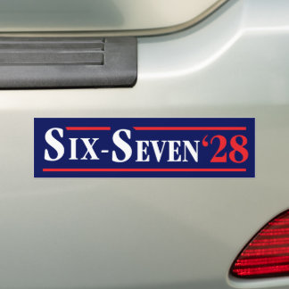 Six Seven President 67 Vote Six-Seven 2028 Funny Autoaufkleber