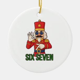 Six Seven Schneemann Weihnachten Nussknacker 6 7 X Keramik Ornament