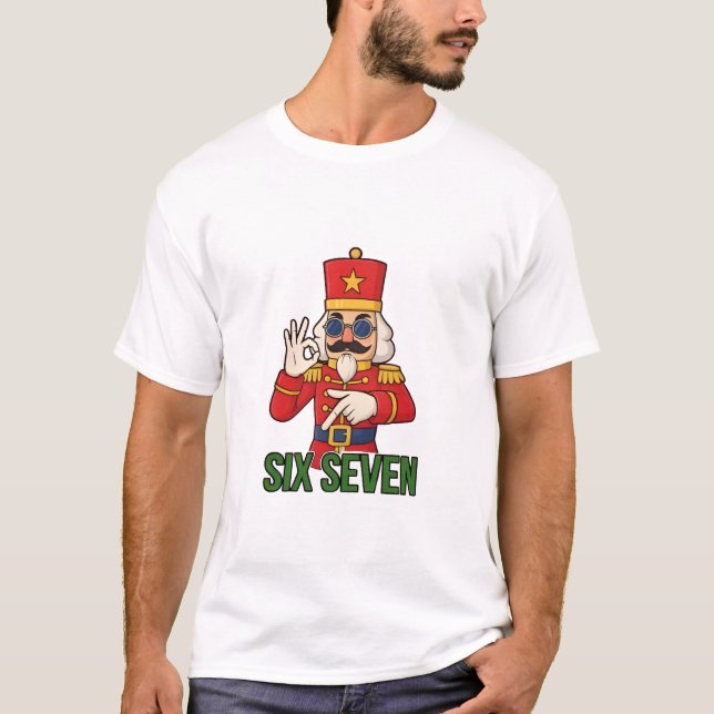 Six Seven Snowman Christmas Nutcracker 6 7 Xmas  T-Shirt (Vorderseite)